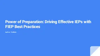 Effective IEPs Preparation Strategies
