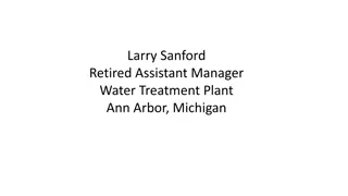 Water Treatment Plant Assistant Manager Larry Sanford in Ann Arbor, Michigan