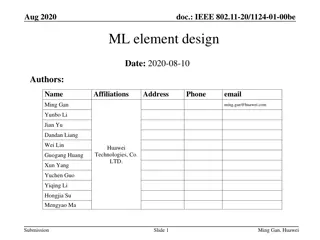IEEE 802.11-20/1124-01-00be ML Element Design Overview