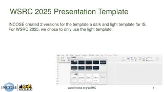 Innovative Presentation Template for INCOSE WSRC 2025 Event