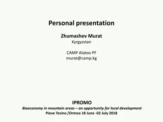 Bioeconomy in Mountain Areas: Local Development Opportunity