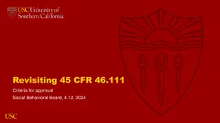 Criteria for Approval in Research: Key Requirements and Safeguards