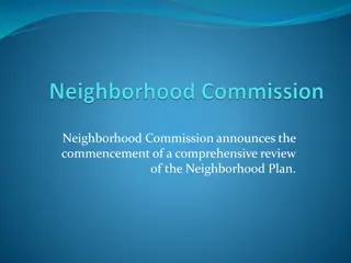 Neighborhood Plan Review: Commission Announcement & Geographical Boundary Updates