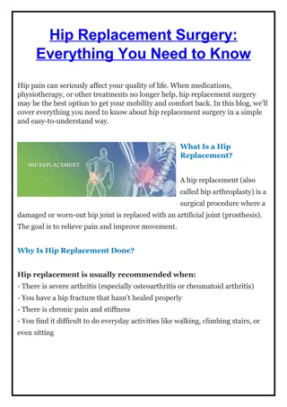 Hip Replacement Surgery - Dr. Abhishek Gupta