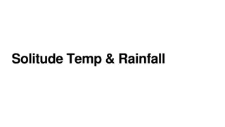 Exploring Solitude, Temperature, and Rainfall Over the Years