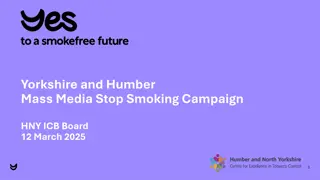 Yorkshire and Humber Mass Media Stop Smoking Campaign Overview