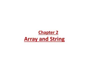Understanding Arrays and Strings in Programming