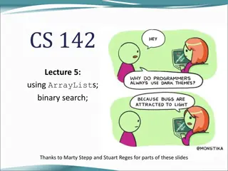 ArrayLists and Implementing ArrayIntList in Java