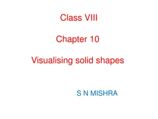 Visualising Solid Shapes in Class VIII Chapter 10 S.N. Mishra Presentation