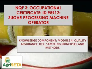 Essential Sampling Principles for Quality Assurance in Sugar Processing