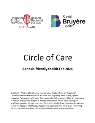 Comprehensive Aphasia-Friendly Rehabilitation Team and Toolkit