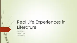 Exploring Real-Life Experiences in Literature: The Pigman Unit of Study