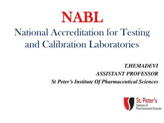 NABL Accreditation for Testing and Calibration Laboratories in India