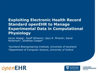 Managing Experimental Data in Computational Physiology Using OpenEHR