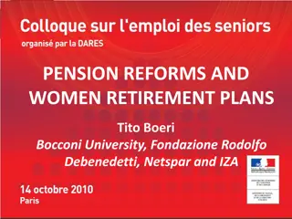 Women's Retirement and Pension Reforms: Insights from Research