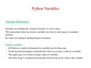 Understanding Python Variables and Data Types