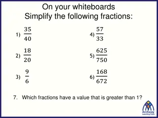 Simplifying Fractions and Understanding Algebraic Fractions