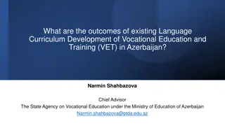 Outcomes of Language Curriculum Development in Vocational Education and Training in Azerbaijan