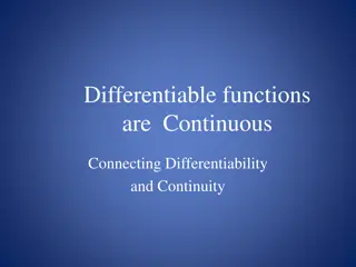 Understanding Differentiability and Continuity in Functions