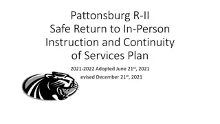 Pattonsburg R-II School District Safe Return Plan 2021-2022