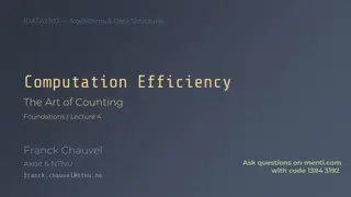 Understanding Algorithms and Data Structures for Computation Efficiency