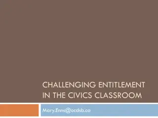 Challenging Entitlement in Civics Education Classroom by Mary Enns