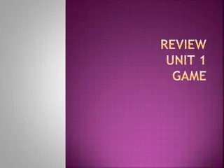Interactive Review Game for Unit 1: History Quiz and Answers