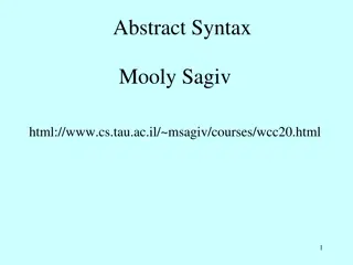 Understanding Abstract Syntax and Inductive Definitions in Programming Languages