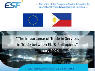 European Service Industries for International Trade Negotiations in Services