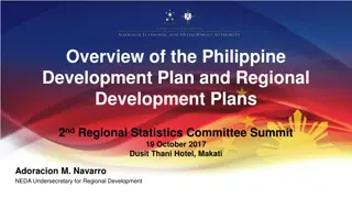 Philippine Development Plan 2017-2022 Overview and Regional Development Plans