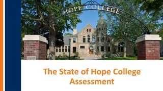Enhancing Student Learning Through Assessment at Hope College