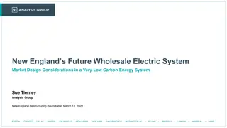 Wholesale Electric Market Design Considerations for New England's Low Carbon Energy System