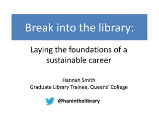 Building a Sustainable Career in the Library World