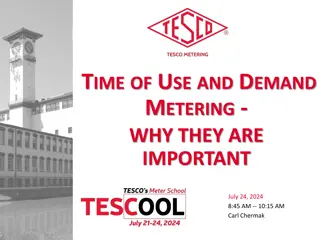 Importance of Time of Use and Demand Metering in Energy Consumption