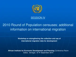 International Migration Data Collection Workshop in Dakar, Senegal