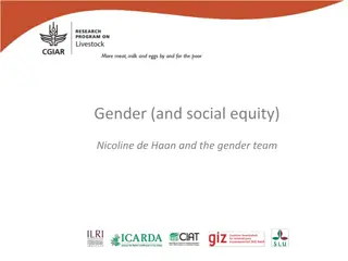 Understanding Livestock Gender Gap Through Gender and Genetics Strategy
