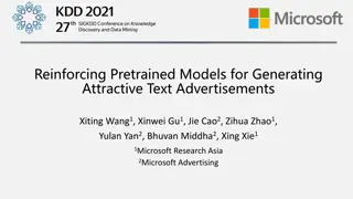 Generating Attractive Text Ads with Pretrained Models and Reinforcement Learning