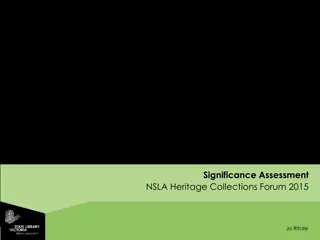 Effective Collection Assessment Guidelines for Heritage Collections