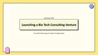 Becoming an Industry Thought Leader in Bio-Tech Consulting