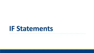Understanding IF Statements in Excel and Conditional Logic