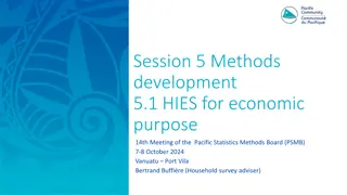 Development of HIES Methods for Economic Analysis