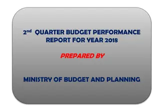 Budget Performance Report Ministry of Budget and Planning 2018