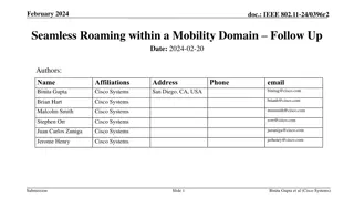 Enhanced Seamless Roaming Architecture for IEEE 802.11 Networks