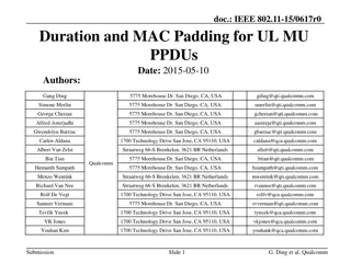Duration and MAC Padding for UL MU PPDU in IEEE 802.11-15