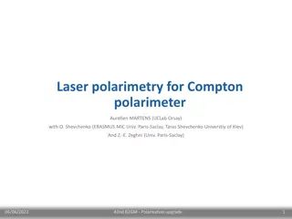 Laser Polarimetry for Compton Polarimeter Upgrade