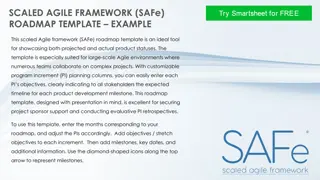 SAFe Roadmap Template for Large-Scale Agile Environments