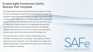 SAFe Release Plan Template for Agile Environments