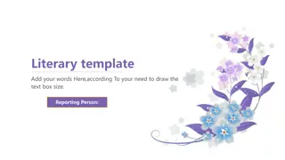 Crafting Literary Templates for Creative Expression