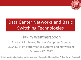 Understanding Router Architecture and Switching Technologies in Data Centers