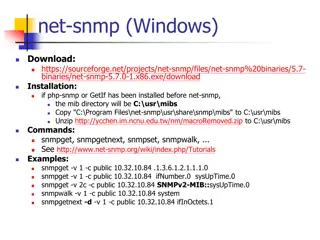 Windows SNMP Management Guide and Examples